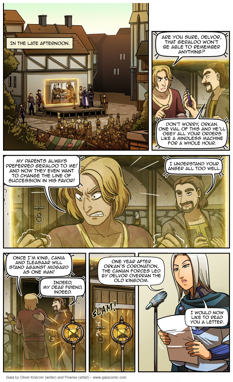 Gaia – The Letter Of Jael Bara 065 (2023-12-16). Oliver Knörzer (writer) & Puri Andini (artist), CC BY-NC-ND 3.0. https://www.sandraandwoo.com/gaia/2023/12/16/the-letter-of-jael-bara-065/