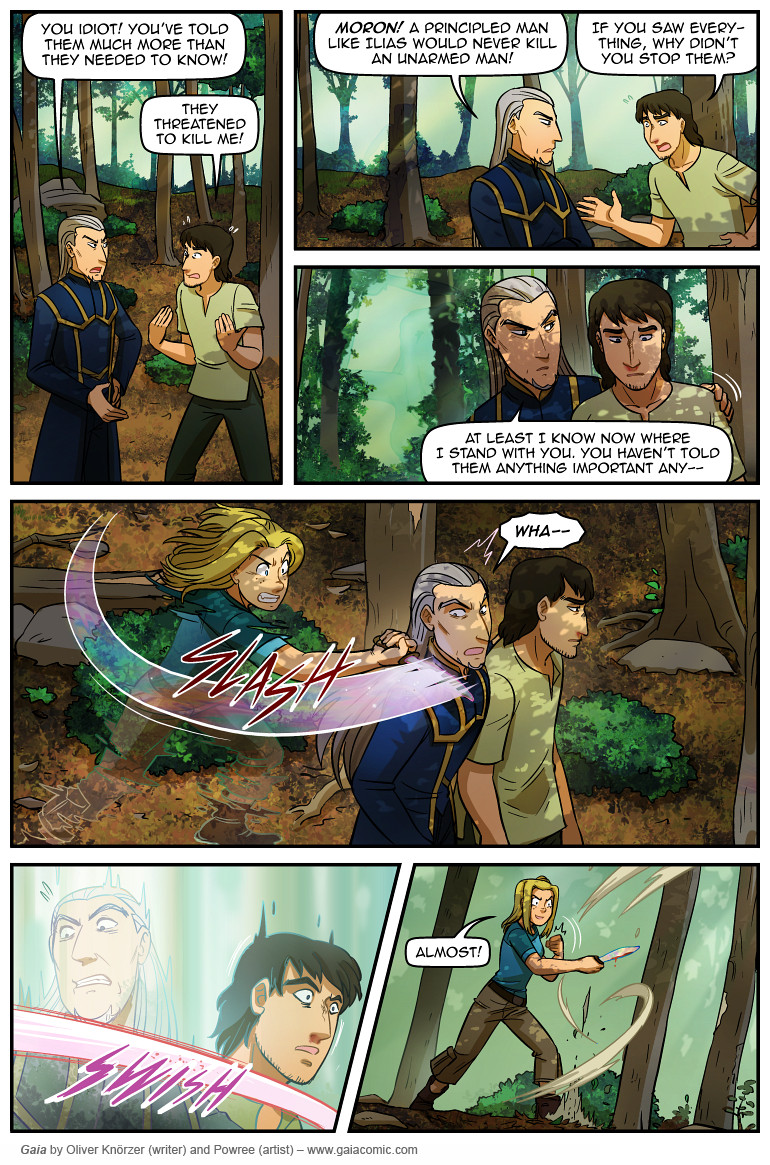 Gaia – Breaking All Barriers 106 (2024-04-17). Oliver Knörzer (writer) & Puri Andini (artist), CC BY-NC-ND 3.0. https://www.sandraandwoo.com/gaia/2024/04/17/breaking-all-barriers-106/
