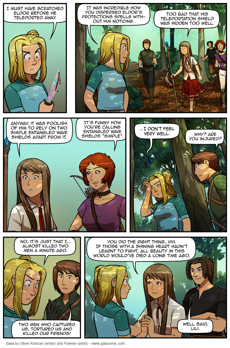 Gaia – Breaking All Barriers 108 (2024-04-19). Oliver Knörzer (writer) & Puri Andini (artist), CC BY-NC-ND 3.0. https://www.sandraandwoo.com/gaia/2024/04/19/breaking-all-barriers-108/