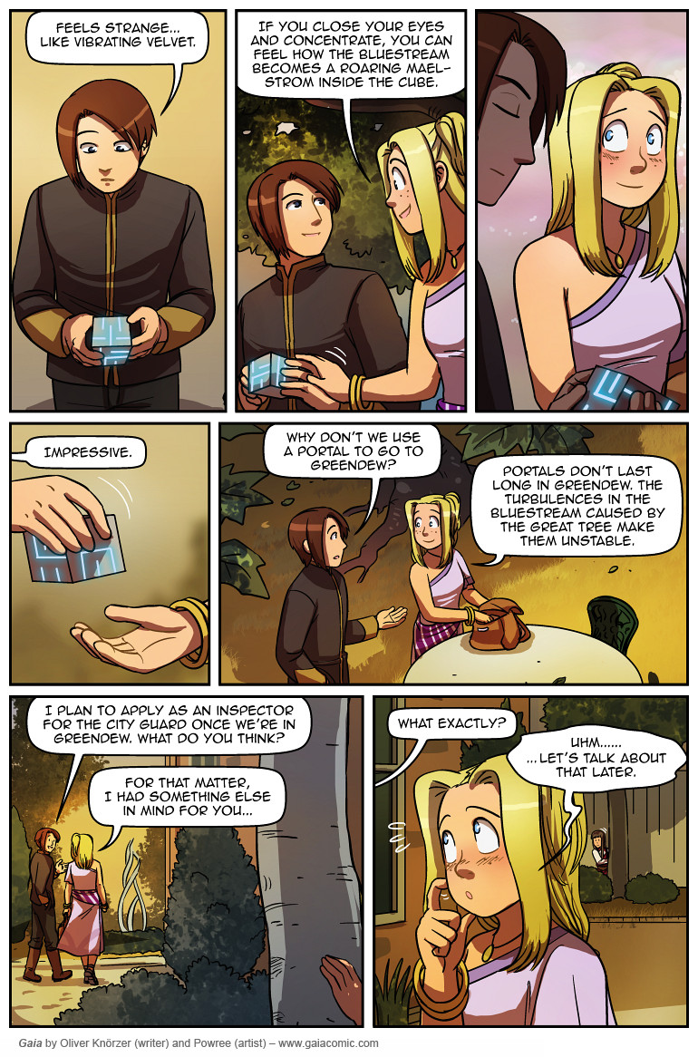 Gaia – Breaking All Barriers 017 (2024-01-19). Oliver Knörzer (writer) & Puri Andini (artist), CC BY-NC-ND 3.0. https://www.sandraandwoo.com/gaia/2024/01/19/breaking-all-barriers-017/