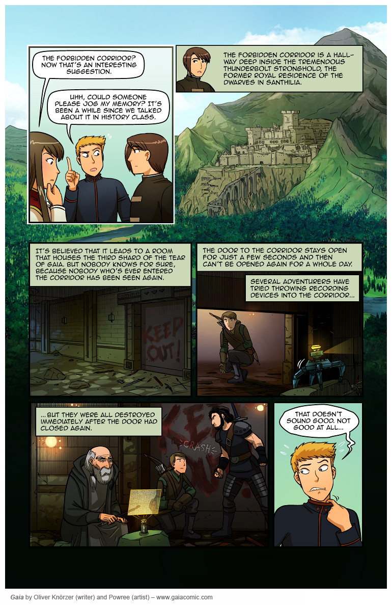 Gaia – Breaking All Barriers 084 (2024-03-26). Oliver Knörzer (writer) & Puri Andini (artist), CC BY-NC-ND 3.0. https://www.sandraandwoo.com/gaia/2024/03/26/breaking-all-barriers-084/