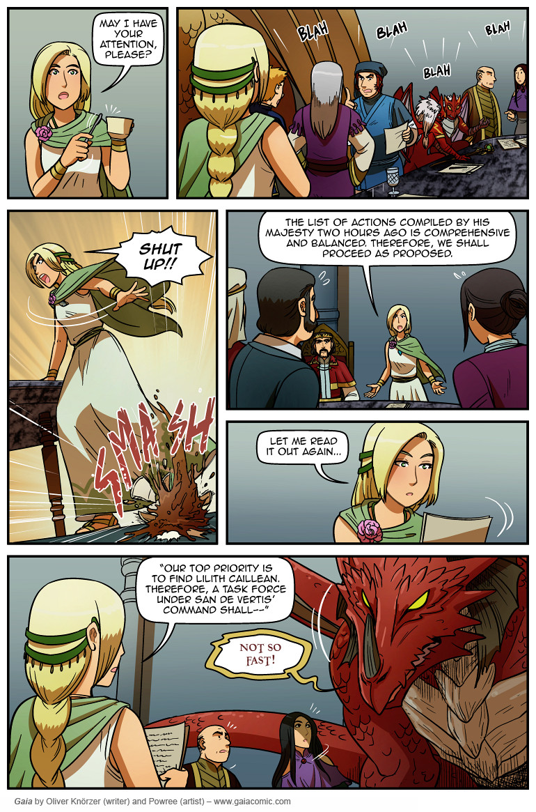 Gaia – Monster 045 (2024-07-28). Oliver Knörzer (writer) & Puri Andini (artist), CC BY-NC-ND 3.0. https://www.sandraandwoo.com/gaia/2024/07/28/monster-045/