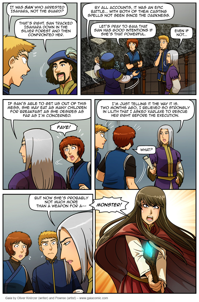 Gaia – Monster 055 (2024-08-07). Oliver Knörzer (writer) & Puri Andini (artist), CC BY-NC-ND 3.0. https://www.sandraandwoo.com/gaia/2024/08/07/monster-055/