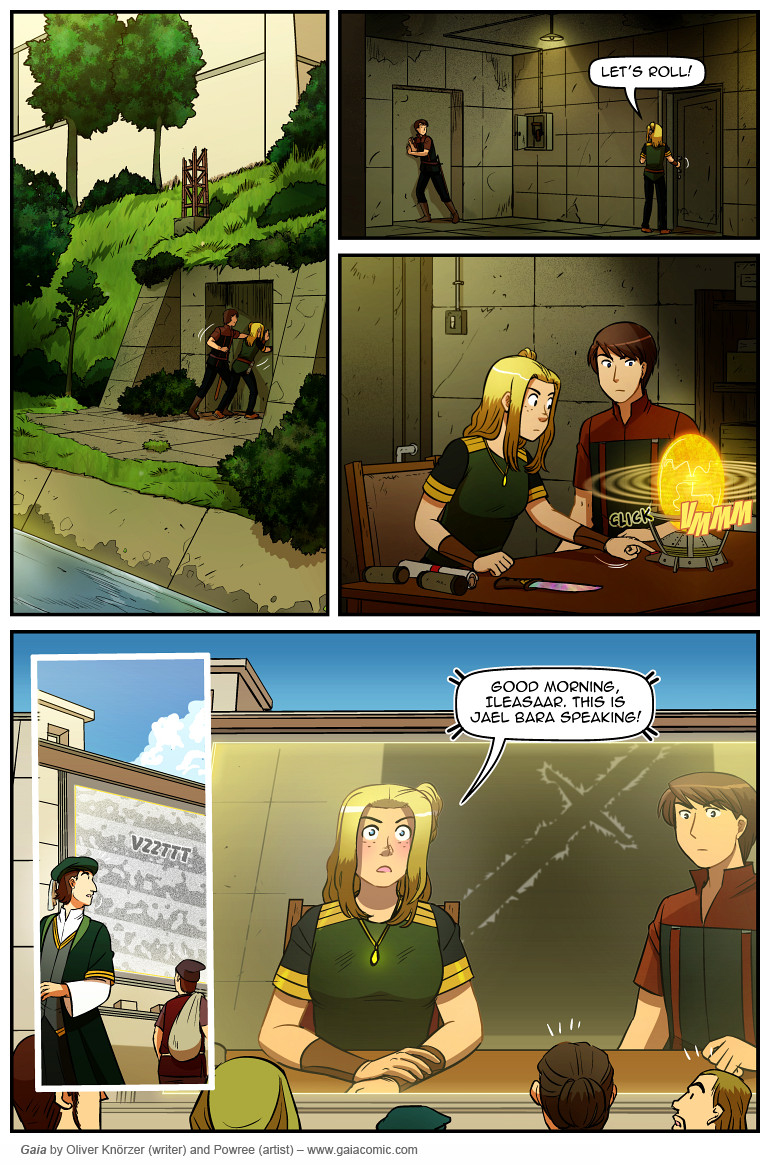 Gaia – The Way Back Home 105 (2024-12-22). Oliver Knörzer (writer) & Puri Andini (artist), CC BY-NC-ND 3.0. https://www.sandraandwoo.com/gaia/2024/12/22/the-way-back-home-105/