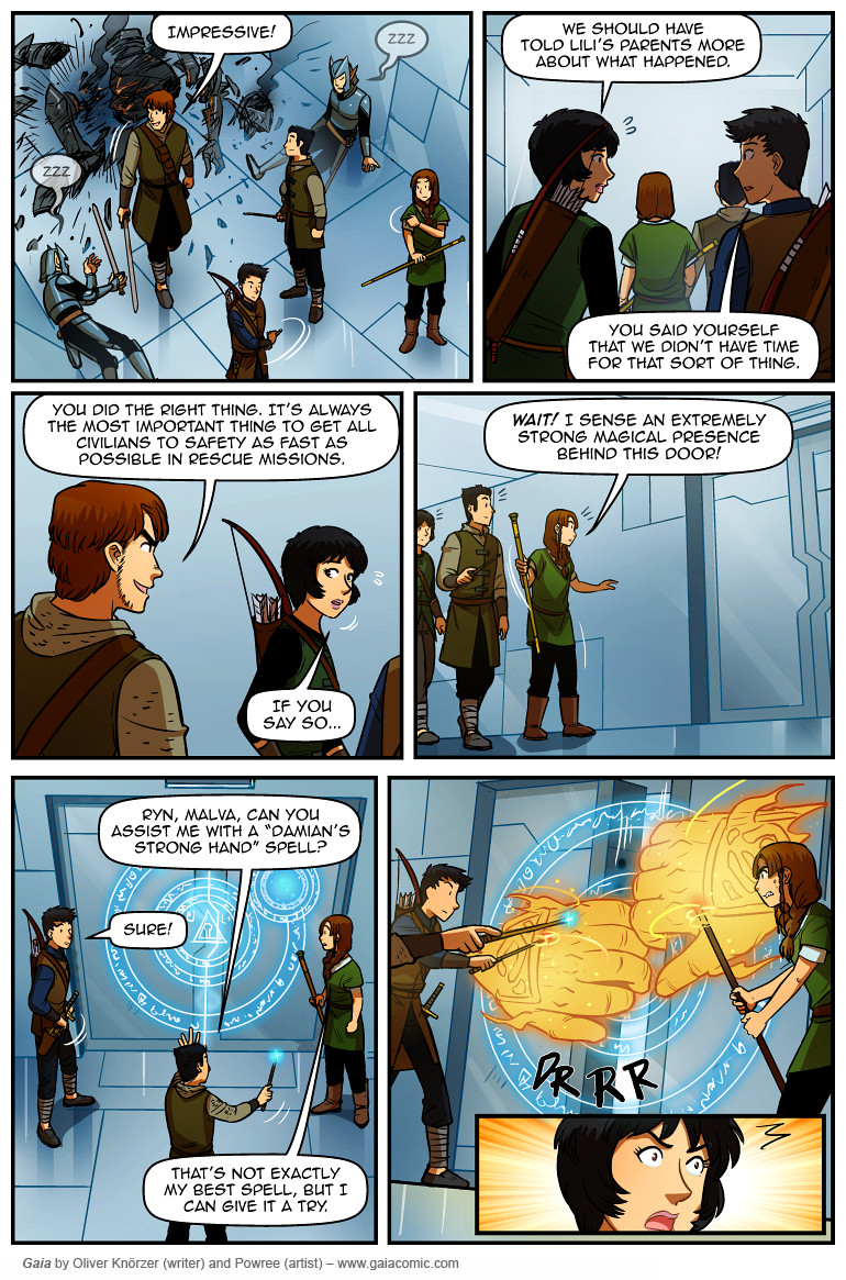 Gaia – The Way Back Home 128 (2025-01-14). Oliver Knörzer (writer) & Puri Andini (artist), CC BY-NC-ND 3.0. https://www.sandraandwoo.com/gaia/2025/01/14/the-way-back-home-128/