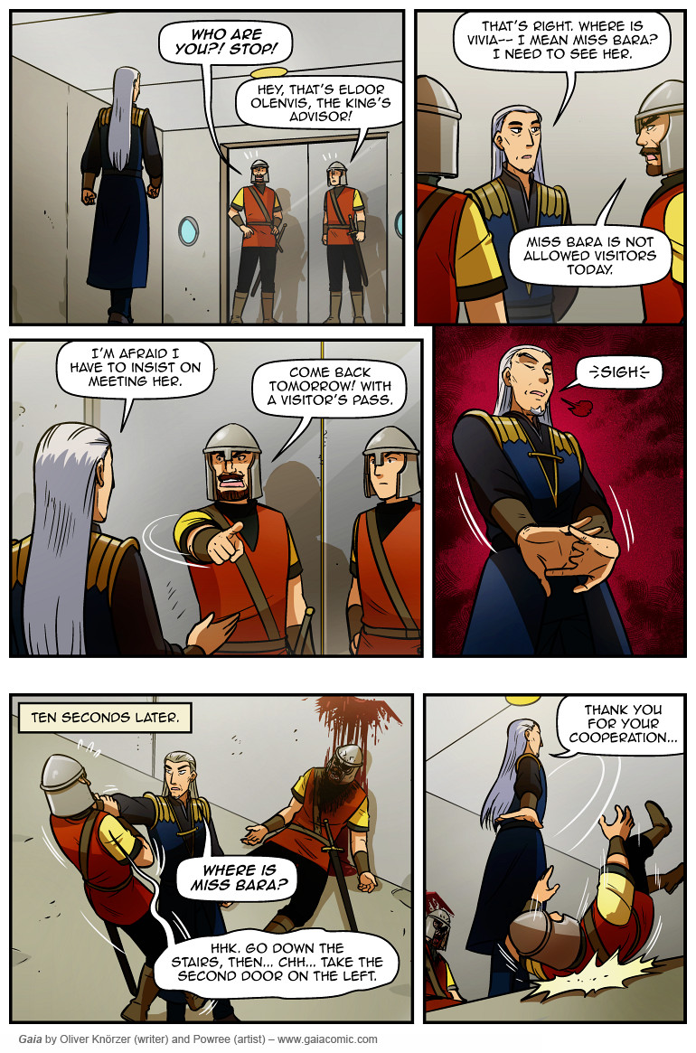 Gaia – The Way Back Home 156 (2025-02-11). Oliver Knörzer (writer) & Puri Andini (artist), CC BY-NC-ND 3.0. https://www.sandraandwoo.com/gaia/2025/02/11/the-way-back-home-156/
