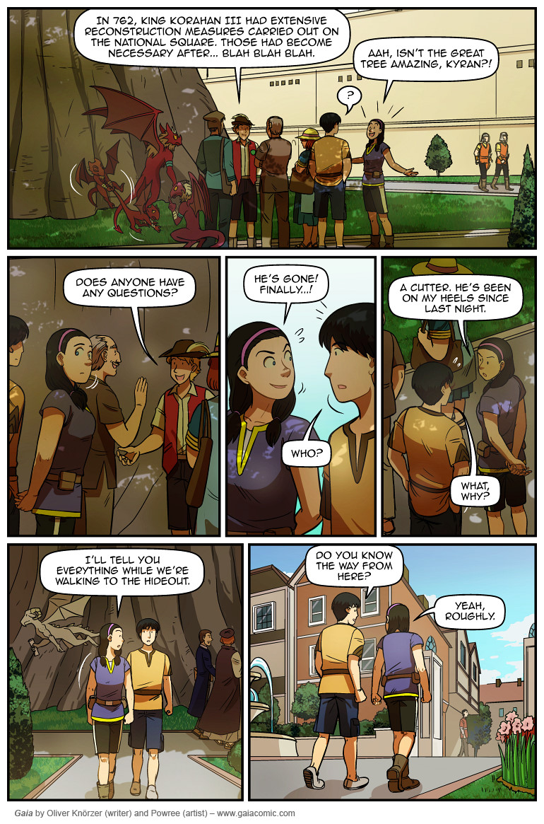 Gaia – The Way Back Home 016 (2024-09-24). Oliver Knörzer (writer) & Puri Andini (artist), CC BY-NC-ND 3.0. https://www.sandraandwoo.com/gaia/2024/09/24/the-way-back-home-016/