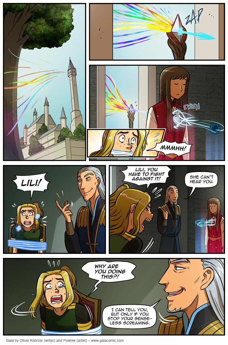 Gaia – The Way Back Home 174 (2025-03-01). Oliver Knörzer (writer) & Puri Andini (artist), CC BY-NC-ND 3.0. https://www.sandraandwoo.com/gaia/2025/03/01/the-way-back-home-174/