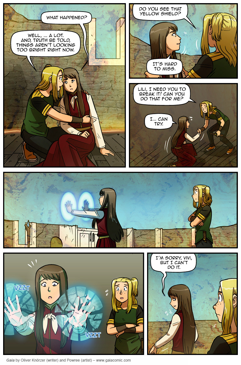Gaia – The Way Back Home 198 (2025-03-25). Oliver Knörzer (writer) & Puri Andini (artist), CC BY-NC-ND 3.0. https://www.sandraandwoo.com/gaia/2025/03/25/the-way-back-home-198/