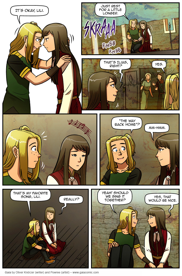 Gaia – The Way Back Home 199 (2025-03-26). Oliver Knörzer (writer) & Puri Andini (artist), CC BY-NC-ND 3.0. https://www.sandraandwoo.com/gaia/2025/03/26/the-way-back-home-199/