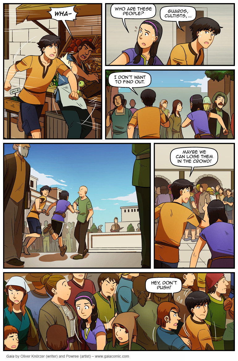 Gaia – The Way Back Home 020 (2024-09-28). Oliver Knörzer (writer) & Puri Andini (artist), CC BY-NC-ND 3.0. https://www.sandraandwoo.com/gaia/2024/09/28/the-way-back-home-020/