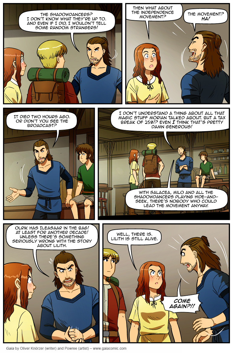 Gaia – The Way Back Home 039 (2024-10-17). Oliver Knörzer (writer) & Puri Andini (artist), CC BY-NC-ND 3.0. https://www.sandraandwoo.com/gaia/2024/10/17/the-way-back-home-039/