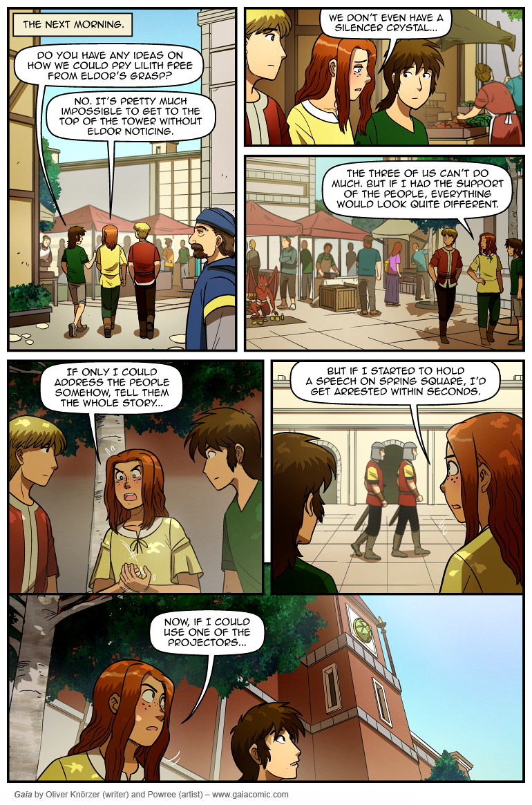 Gaia – The Way Back Home 048 (2024-10-26). Oliver Knörzer (writer) & Puri Andini (artist), CC BY-NC-ND 3.0. https://www.sandraandwoo.com/gaia/2024/10/26/the-way-back-home-048/