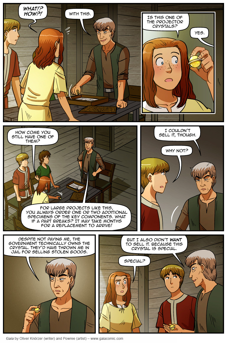 Gaia – The Way Back Home 056 (2024-11-03). Oliver Knörzer (writer) & Puri Andini (artist), CC BY-NC-ND 3.0. https://www.sandraandwoo.com/gaia/2024/11/03/the-way-back-home-056/