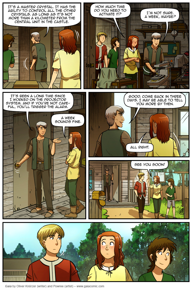 Gaia – The Way Back Home 057 (2024-11-04). Oliver Knörzer (writer) & Puri Andini (artist), CC BY-NC-ND 3.0. https://www.sandraandwoo.com/gaia/2024/11/04/the-way-back-home-057/