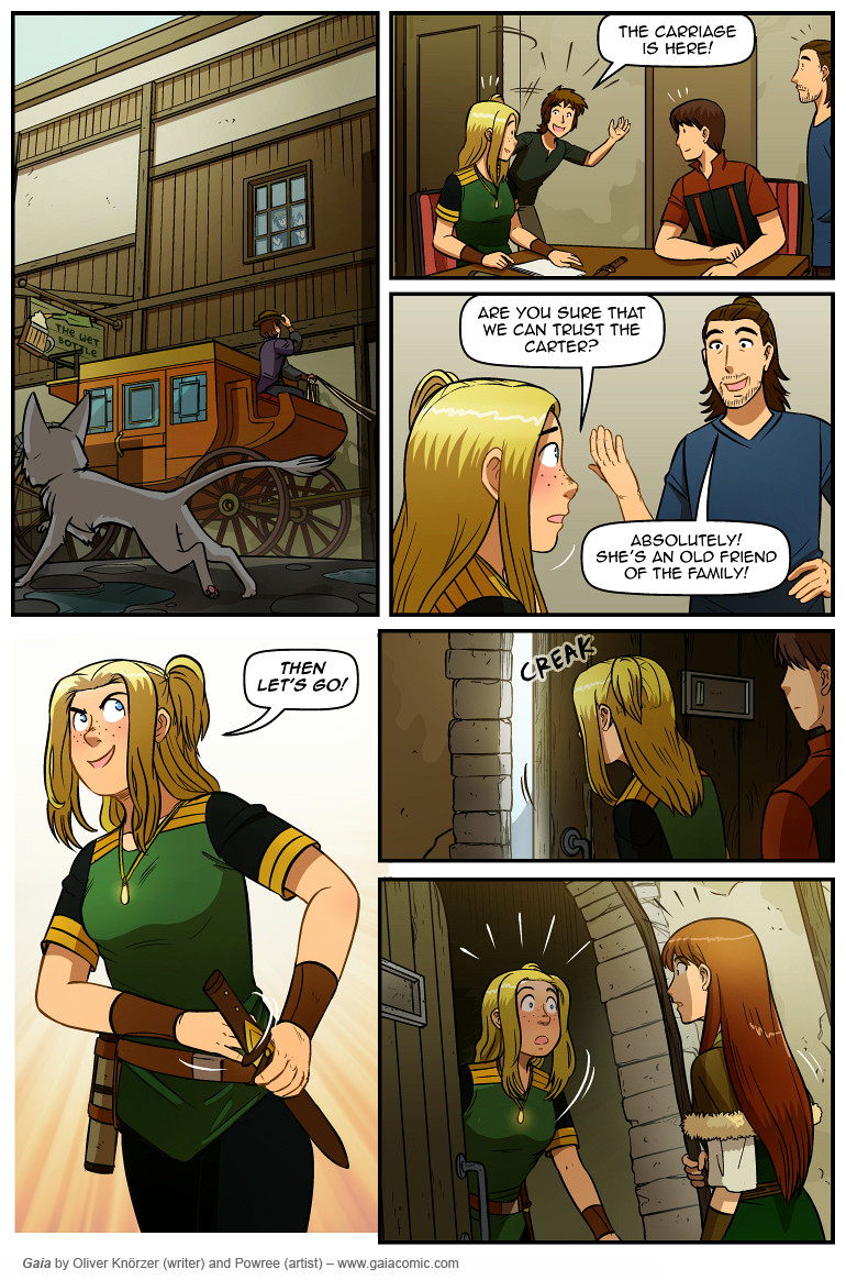 Gaia – The Way Back Home 099 (2024-12-16). Oliver Knörzer (writer) & Puri Andini (artist), CC BY-NC-ND 3.0. https://www.sandraandwoo.com/gaia/2024/12/16/the-way-back-home-099/