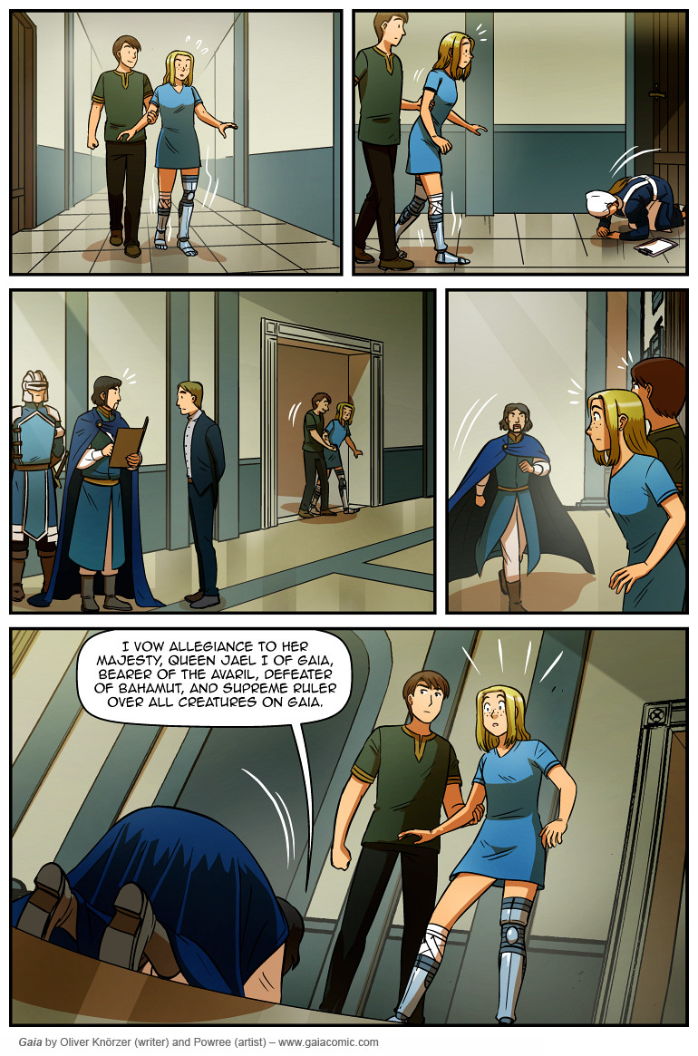 Gaia – The Last Queen Of Gaia 011 (2025-04-11). Oliver Knörzer (writer) & Puri Andini (artist), CC BY-NC-ND 3.0. https://www.sandraandwoo.com/gaia/2025/04/11/the-last-queen-of-gaia-011/