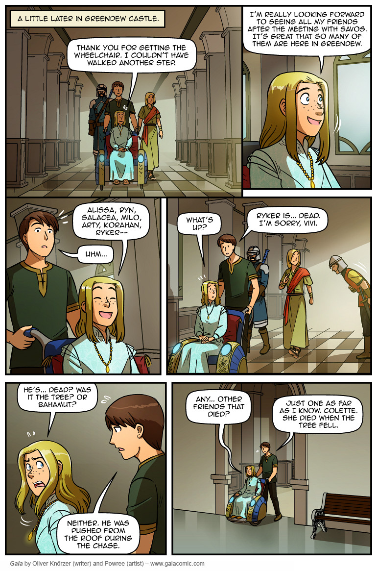 Gaia – The Last Queen Of Gaia 018 (2025-04-18). Oliver Knörzer (writer) & Puri Andini (artist), CC BY-NC-ND 3.0. https://www.sandraandwoo.com/gaia/2025/04/18/the-last-queen-of-gaia-018/