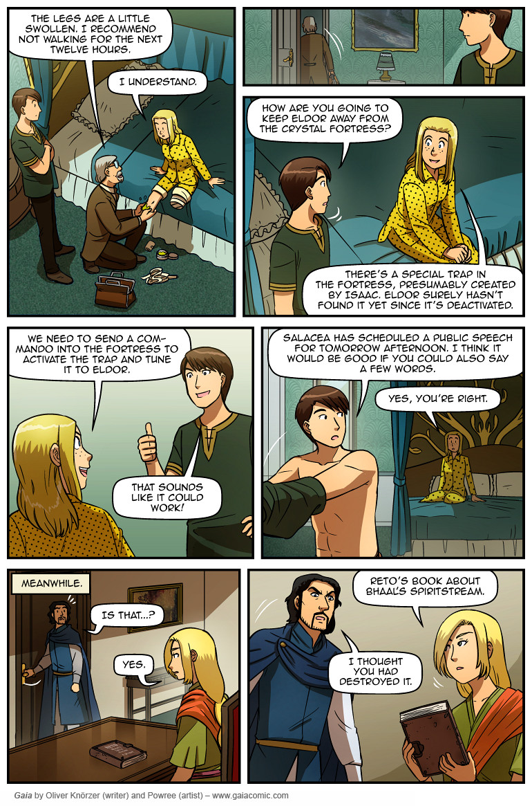 Gaia – The Last Queen Of Gaia 024 (2025-04-24). Oliver Knörzer (writer) & Puri Andini (artist), CC BY-NC-ND 3.0. https://www.sandraandwoo.com/gaia/2025/04/24/the-last-queen-of-gaia-024/