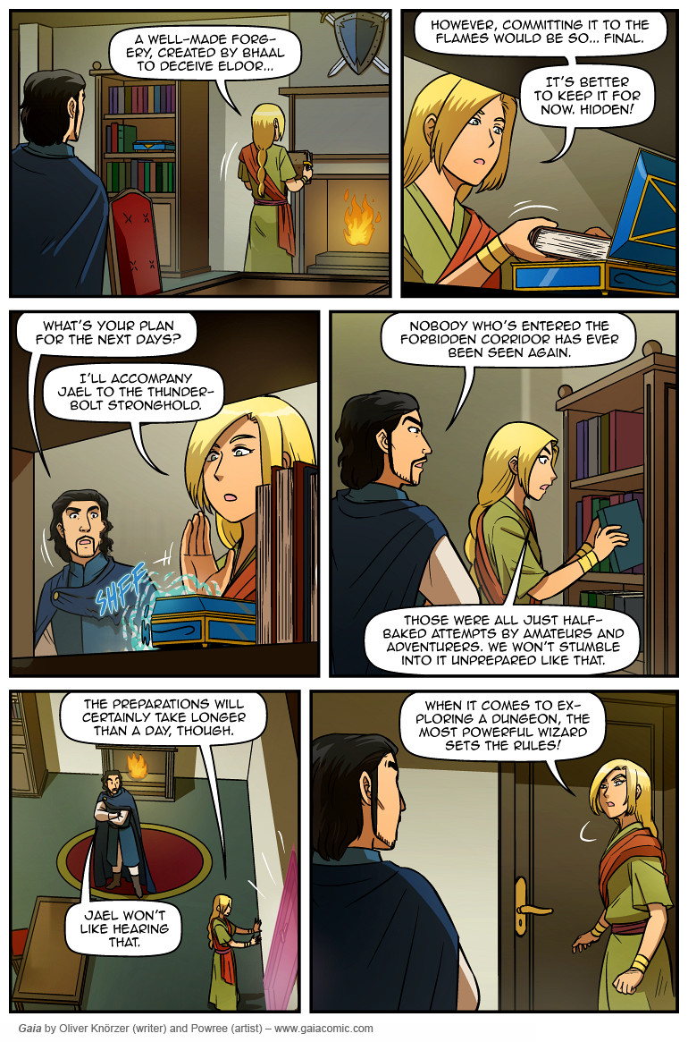 Gaia – The Last Queen Of Gaia 025 (2025-04-25). Oliver Knörzer (writer) & Puri Andini (artist), CC BY-NC-ND 3.0. https://www.sandraandwoo.com/gaia/2025/04/25/the-last-queen-of-gaia-025/