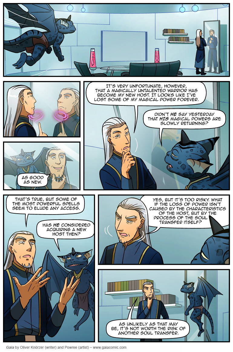 Gaia – The Last Queen Of Gaia 032 (2025-05-02). Oliver Knörzer (writer) & Puri Andini (artist), CC BY-NC-ND 3.0. https://www.sandraandwoo.com/gaia/2025/05/02/the-last-queen-of-gaia-032/