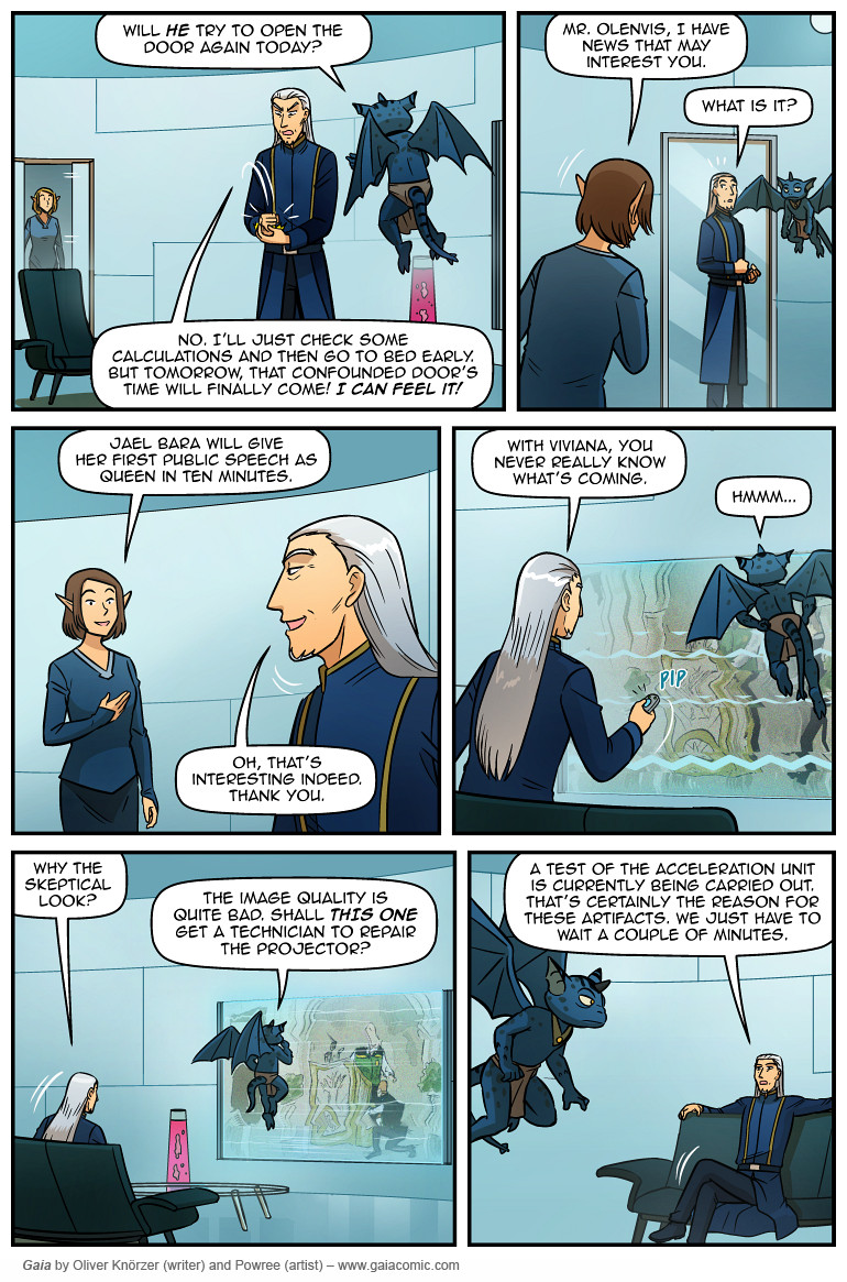 Gaia – The Last Queen Of Gaia 033 (2025-05-03). Oliver Knörzer (writer) & Puri Andini (artist), CC BY-NC-ND 3.0. https://www.sandraandwoo.com/gaia/2025/05/03/the-last-queen-of-gaia-033/