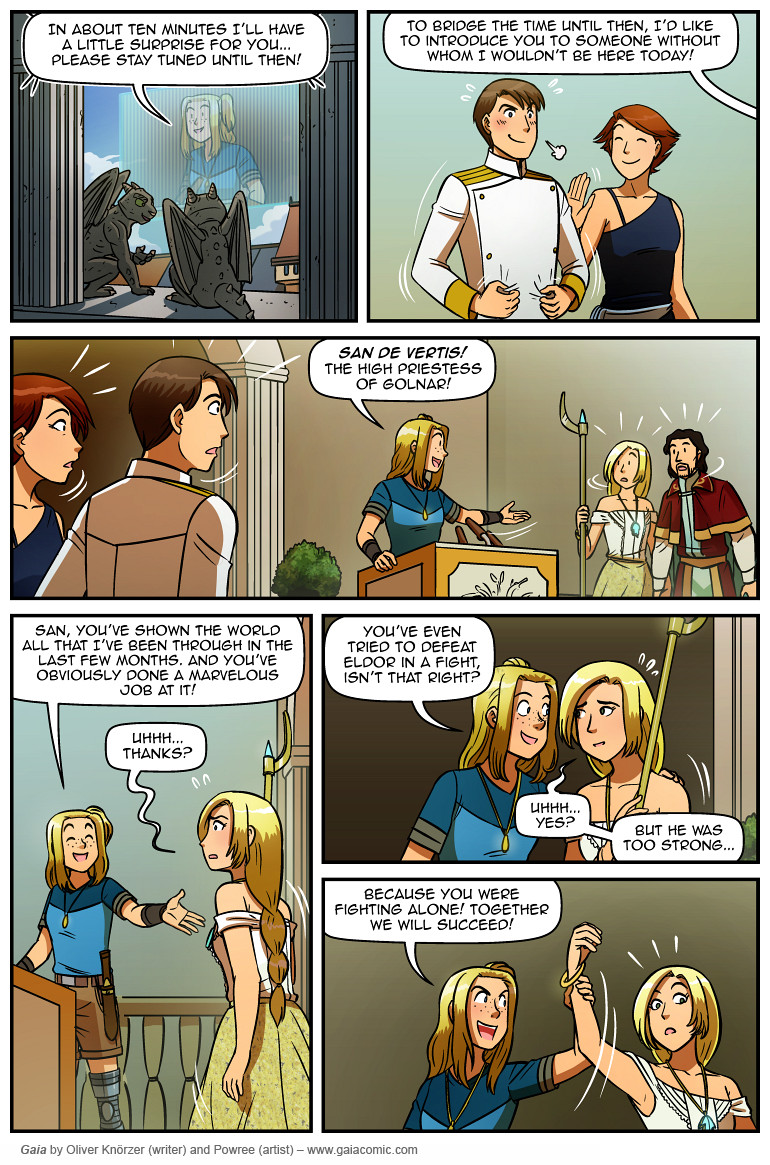 Gaia – The Last Queen Of Gaia 039 (2025-05-09). Oliver Knörzer (writer) & Puri Andini (artist), CC BY-NC-ND 3.0. https://www.sandraandwoo.com/gaia/2025/05/09/the-last-queen-of-gaia-039-2/