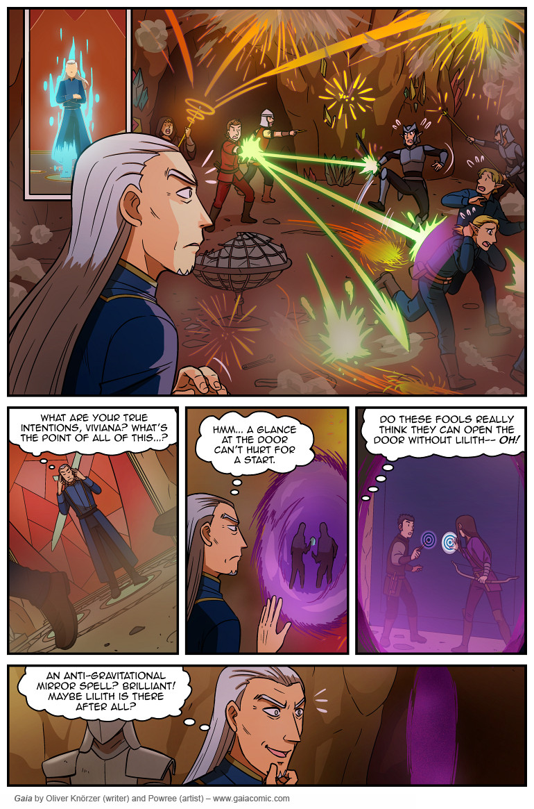 Gaia – The Last Queen Of Gaia 043 (2025-05-13). Oliver Knörzer (writer) & Puri Andini (artist), CC BY-NC-ND 3.0. https://www.sandraandwoo.com/gaia/2025/05/13/the-last-queen-of-gaia-043/