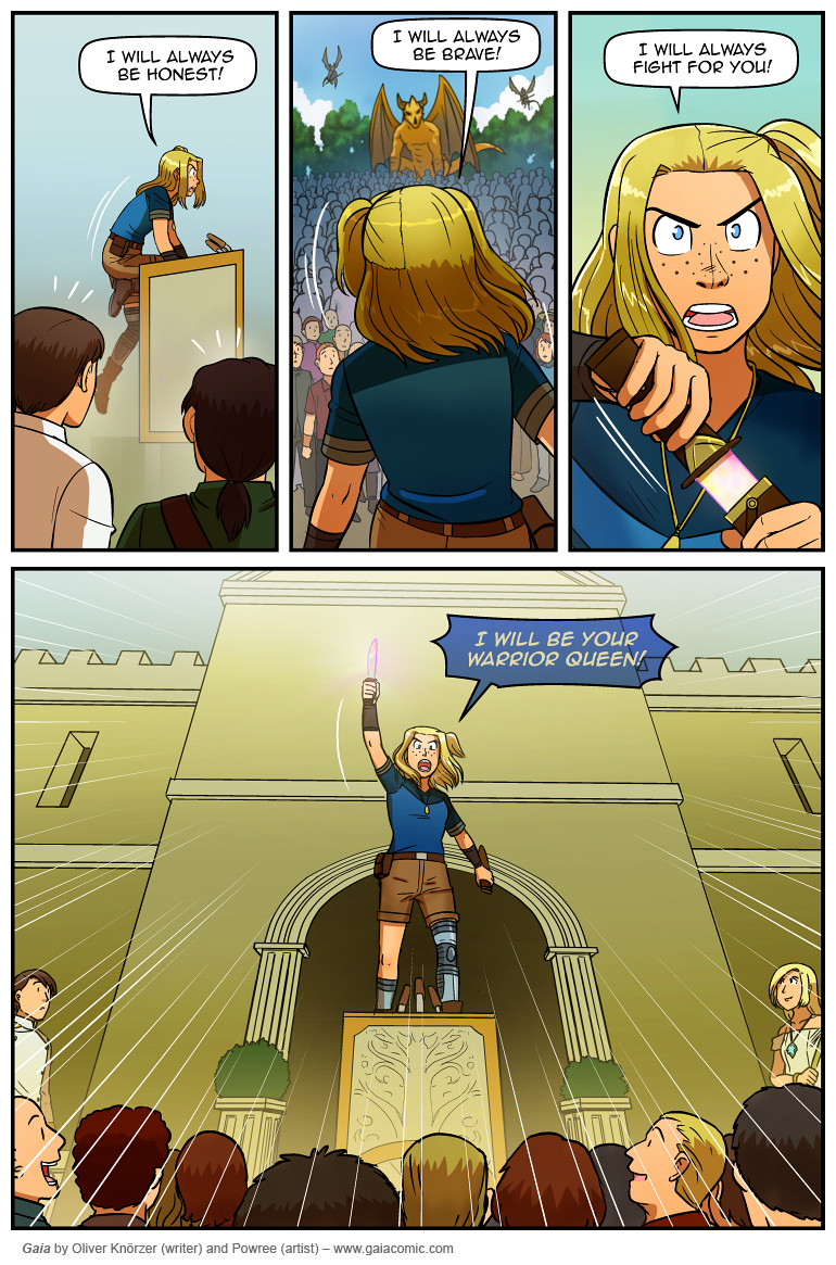 Gaia – The Last Queen Of Gaia 049 (2025-05-19). Oliver Knörzer (writer) & Puri Andini (artist), CC BY-NC-ND 3.0. https://www.sandraandwoo.com/gaia/2025/05/19/the-last-queen-of-gaia-049/