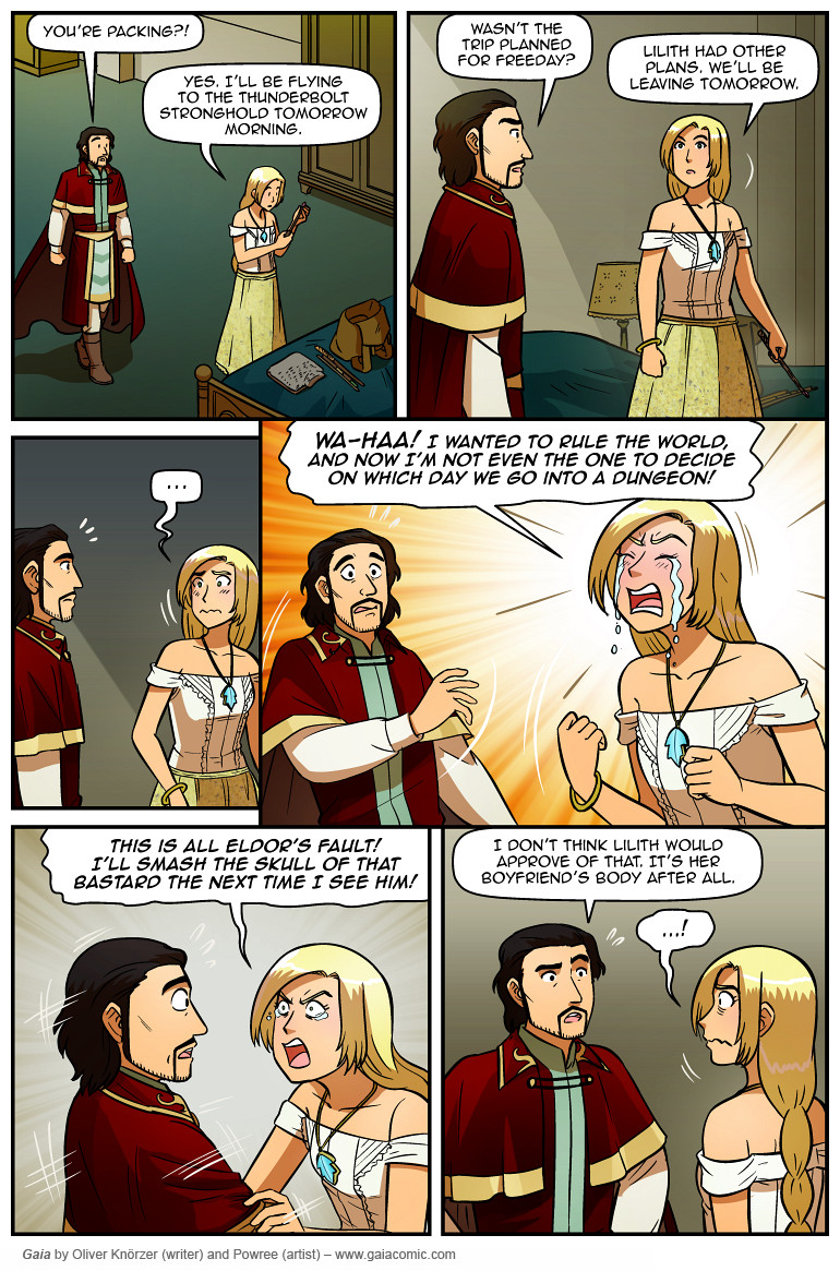 Gaia – The Last Queen Of Gaia 062 (2025-06-01). Oliver Knörzer (writer) & Puri Andini (artist), CC BY-NC-ND 3.0. https://www.sandraandwoo.com/gaia/2025/06/01/the-last-queen-of-gaia-062/
