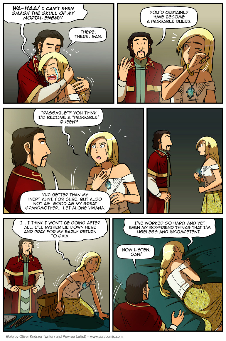 Gaia – The Last Queen Of Gaia 063 (2025-06-02). Oliver Knörzer (writer) & Puri Andini (artist), CC BY-NC-ND 3.0. https://www.sandraandwoo.com/gaia/2025/06/02/the-last-queen-of-gaia-063/