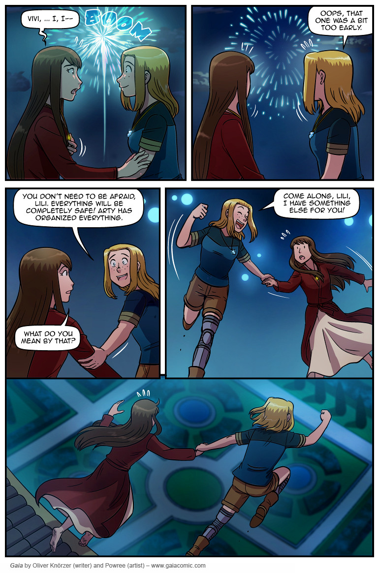 Gaia – The Last Queen Of Gaia 068 (2025-06-07). Oliver Knörzer (writer) & Puri Andini (artist), CC BY-NC-ND 3.0. https://www.sandraandwoo.com/gaia/2025/06/07/the-last-queen-of-gaia-068/