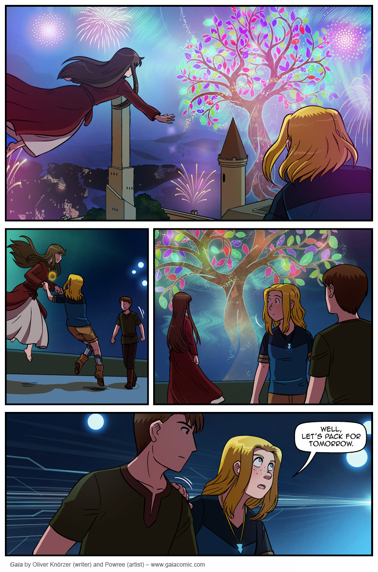 Gaia – The Last Queen Of Gaia 072 (2025-06-11). Oliver Knörzer (writer) & Puri Andini (artist), CC BY-NC-ND 3.0. https://www.sandraandwoo.com/gaia/2025/06/11/the-last-queen-of-gaia-072/