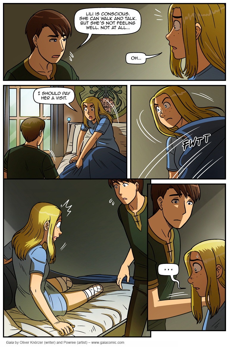 Gaia – The Last Queen Of Gaia 008 (2025-04-08). Oliver Knörzer (writer) & Puri Andini (artist), CC BY-NC-ND 3.0. https://www.sandraandwoo.com/gaia/2025/04/08/the-last-queen-of-gaia-008/