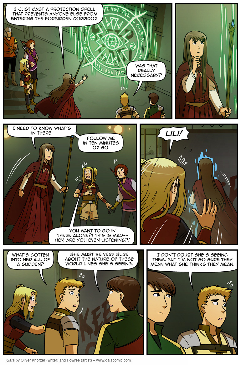 Gaia – The Door 006 (2025-06-18). Oliver Knörzer (writer) & Puri Andini (artist), CC BY-NC-ND 3.0. https://www.sandraandwoo.com/gaia/2025/06/18/the-door-006/