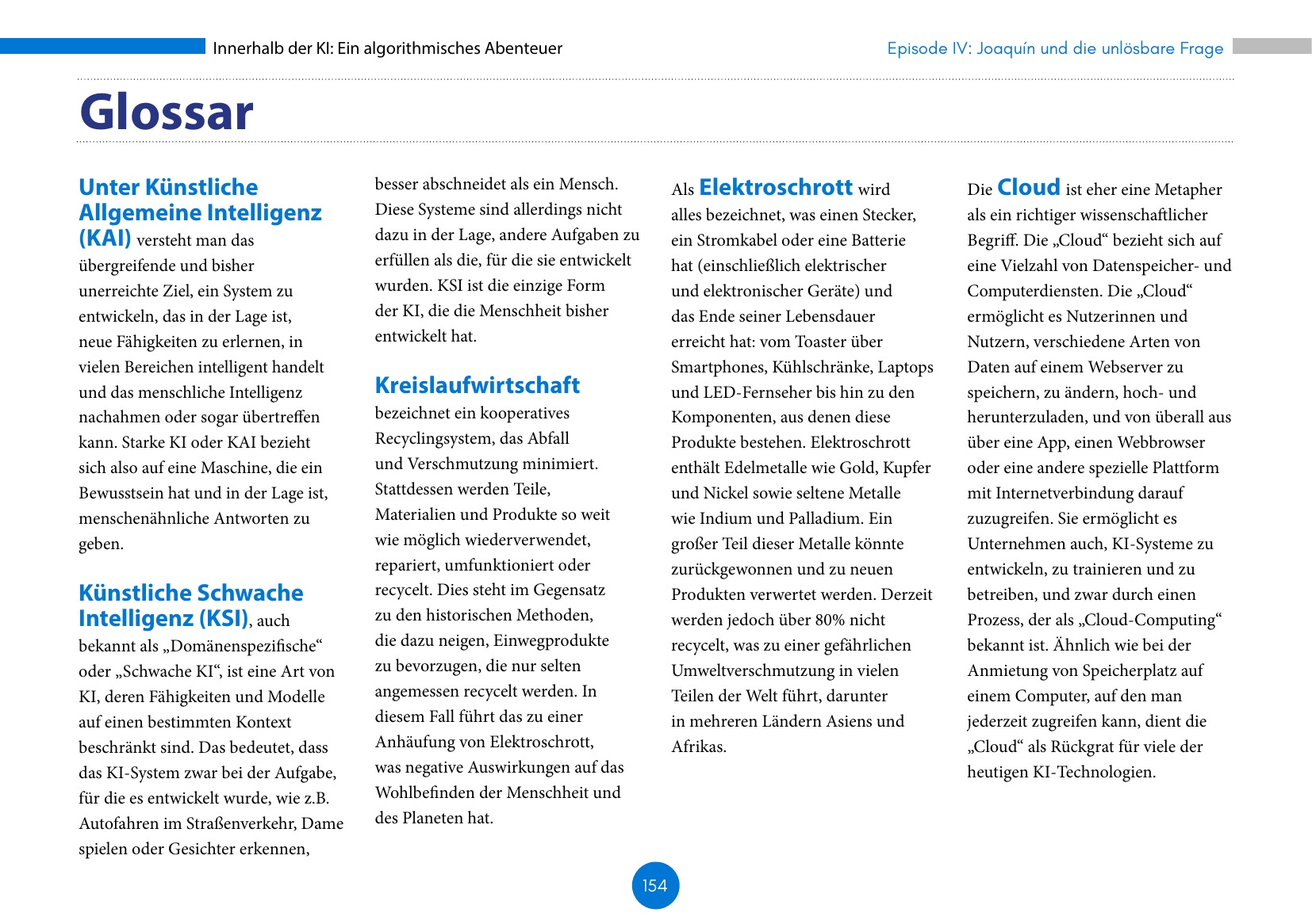 Innerhalb der KI: Ein algorithmisches Abenteuer (UNESCO / Deutsche UNESCO-Kommission / IRCAI 2023), Seite 154. CC BY-SA 3.0 IGO.