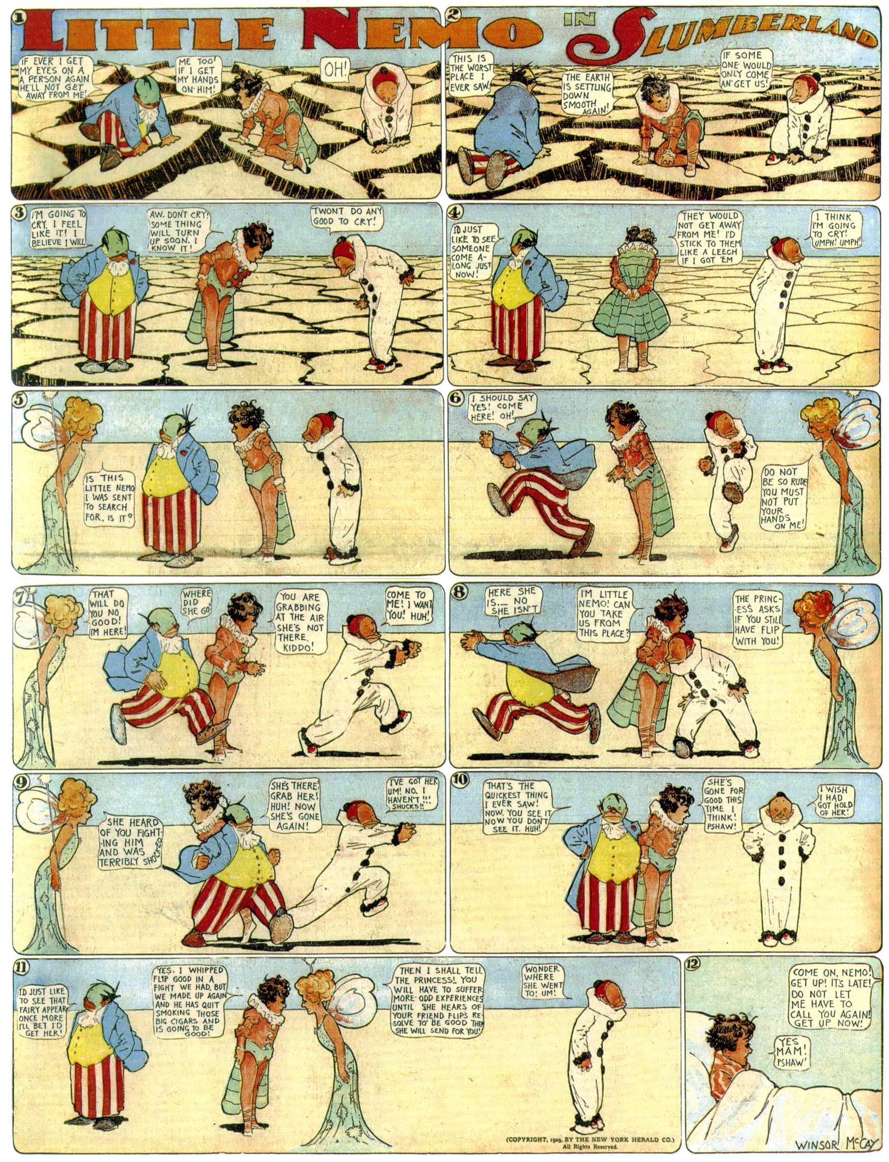Little Nemo in Slumberland (1905–1914), page 200. Little Nemo in Slumberland by Winsor McCay. Public domain in the United States. https://archive.org/details/LittleNemo1905-14FromWinsorMccayAsCbz