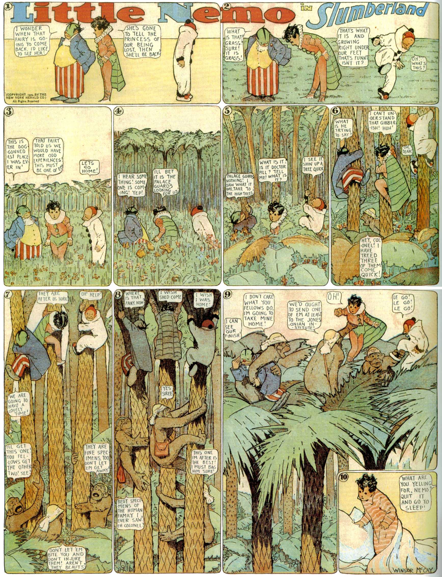 Little Nemo in Slumberland (1905–1914), page 201. Little Nemo in Slumberland by Winsor McCay. Public domain in the United States. https://archive.org/details/LittleNemo1905-14FromWinsorMccayAsCbz