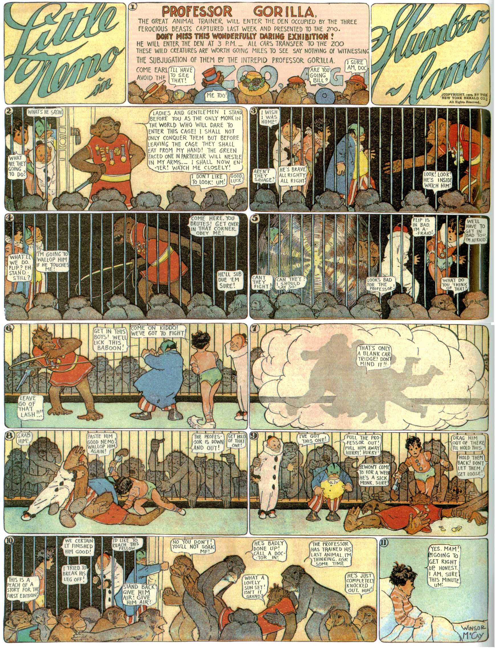 Little Nemo in Slumberland (1905–1914), page 203. Little Nemo in Slumberland by Winsor McCay. Public domain in the United States. https://archive.org/details/LittleNemo1905-14FromWinsorMccayAsCbz