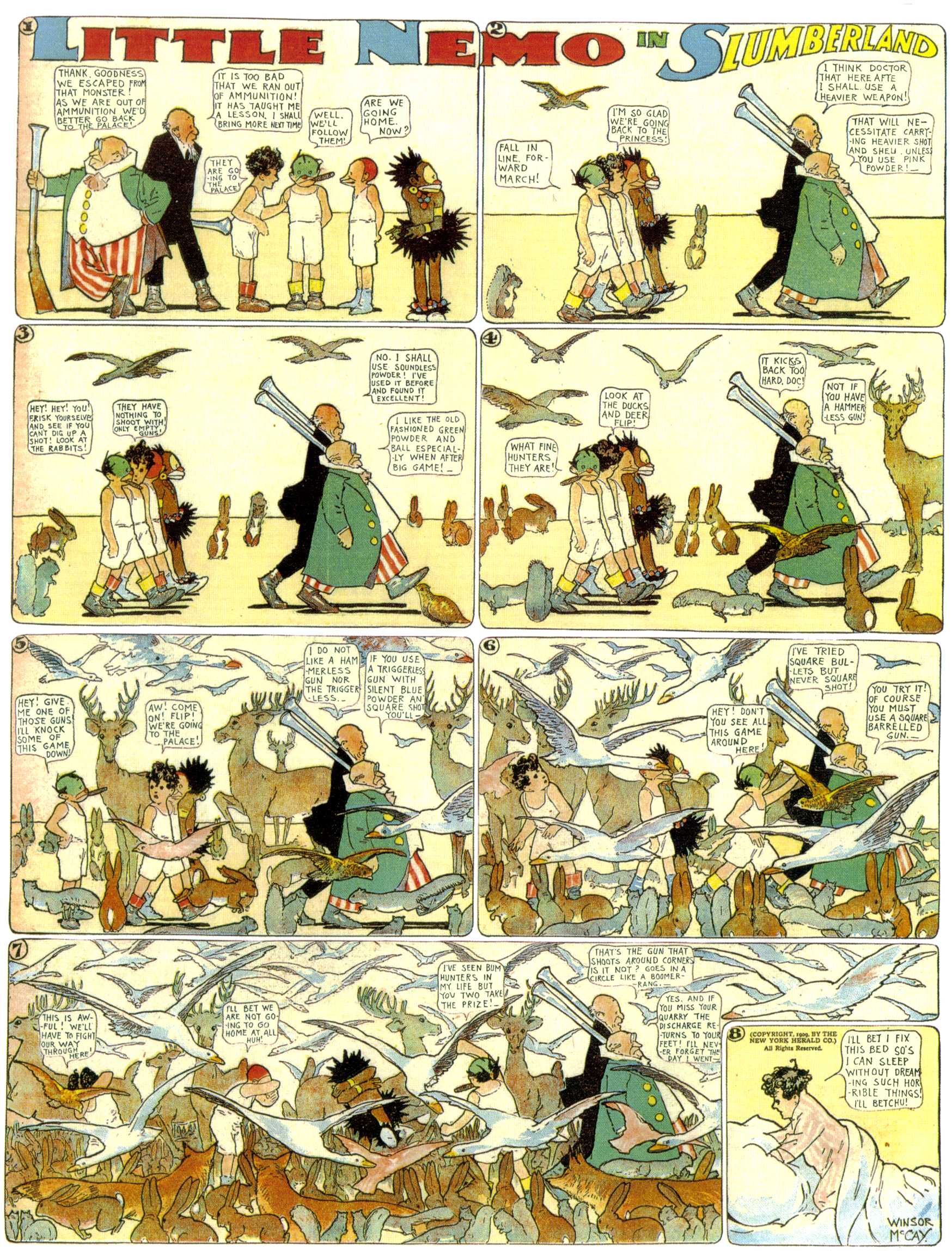 Little Nemo in Slumberland (1905–1914), page 212. Little Nemo in Slumberland by Winsor McCay. Public domain in the United States. https://archive.org/details/LittleNemo1905-14FromWinsorMccayAsCbz