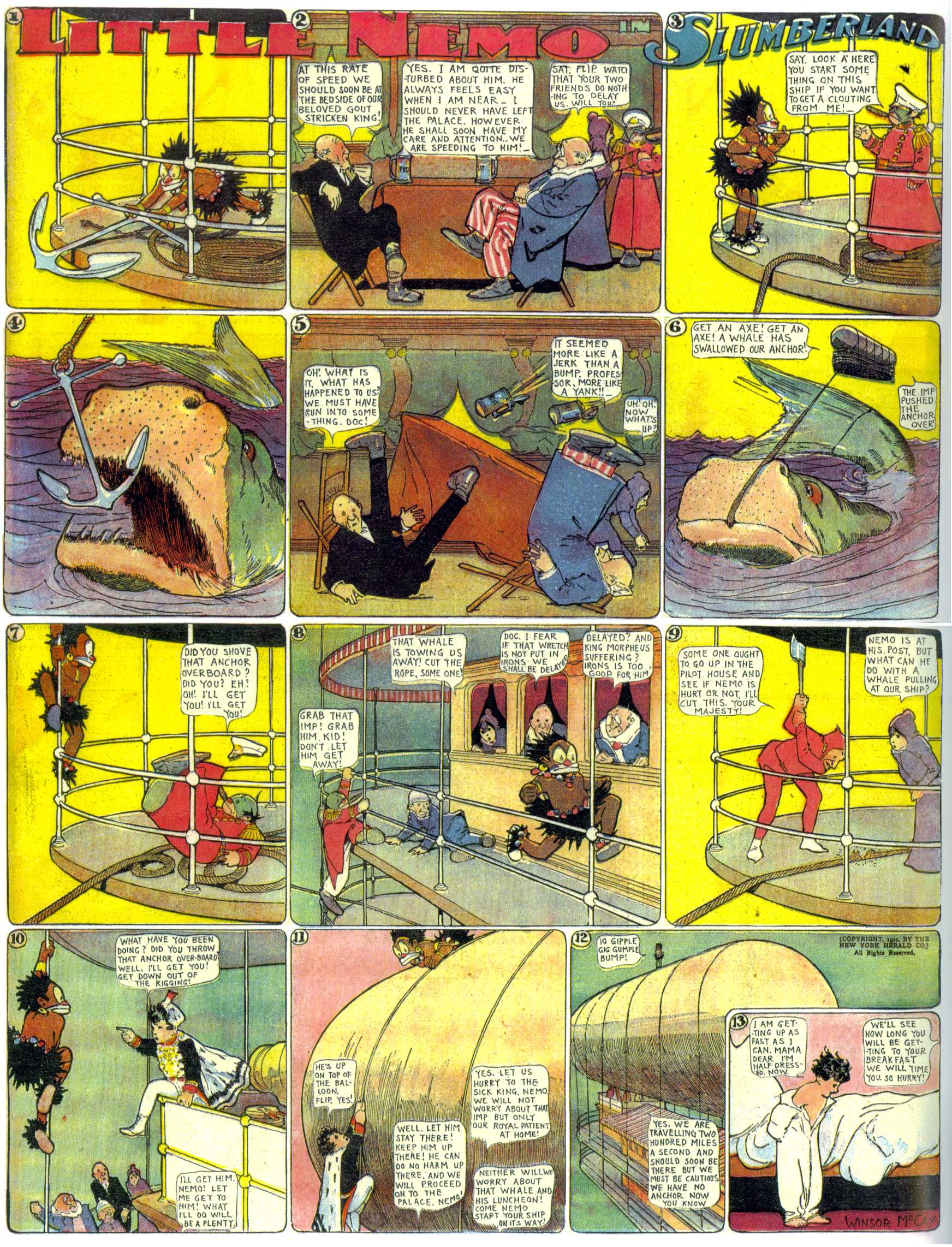Little Nemo in Slumberland (1905–1914), page 231. Little Nemo in Slumberland by Winsor McCay. Public domain in the United States. https://archive.org/details/LittleNemo1905-14FromWinsorMccayAsCbz
