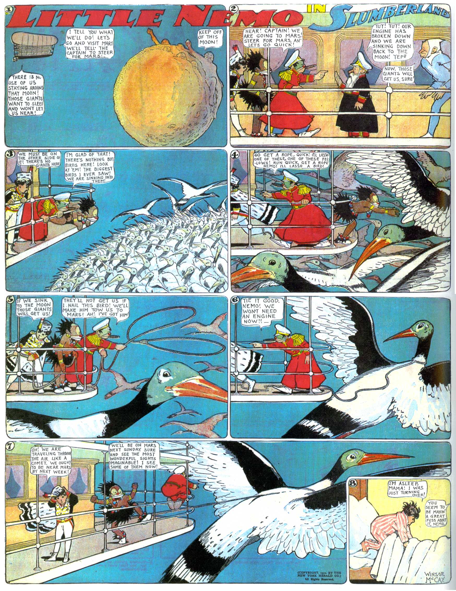 Little Nemo in Slumberland (1905–1914), page 237. Little Nemo in Slumberland by Winsor McCay. Public domain in the United States. https://archive.org/details/LittleNemo1905-14FromWinsorMccayAsCbz