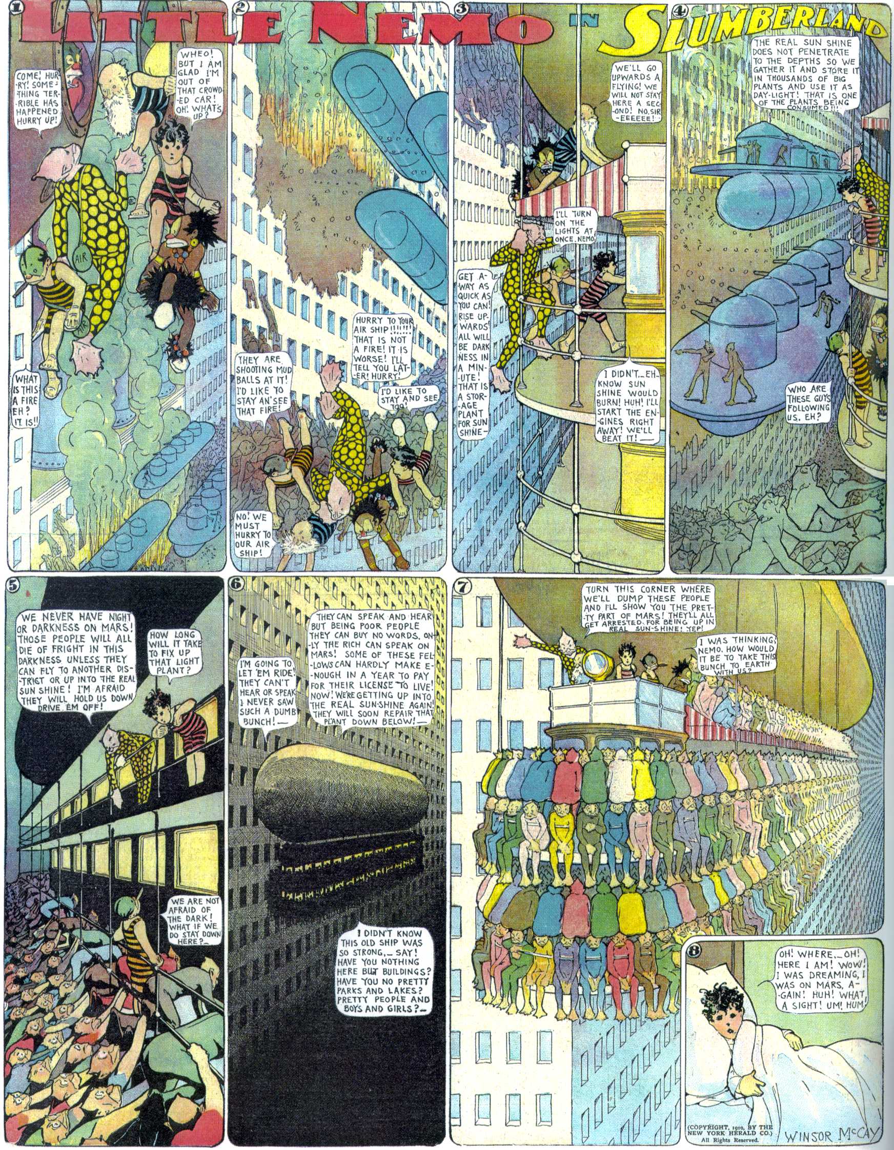 Little Nemo in Slumberland (1905–1914), page 245. Little Nemo in Slumberland by Winsor McCay. Public domain in the United States. https://archive.org/details/LittleNemo1905-14FromWinsorMccayAsCbz
