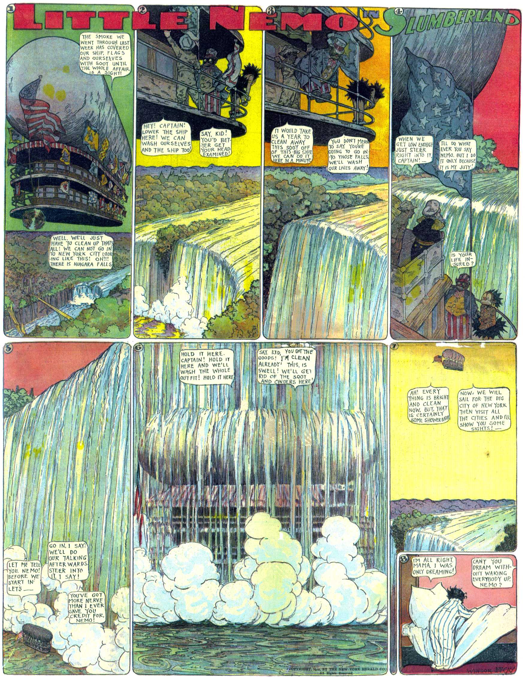 Little Nemo in Slumberland (1905–1914), page 262. Little Nemo in Slumberland by Winsor McCay. Public domain in the United States. https://archive.org/details/LittleNemo1905-14FromWinsorMccayAsCbz