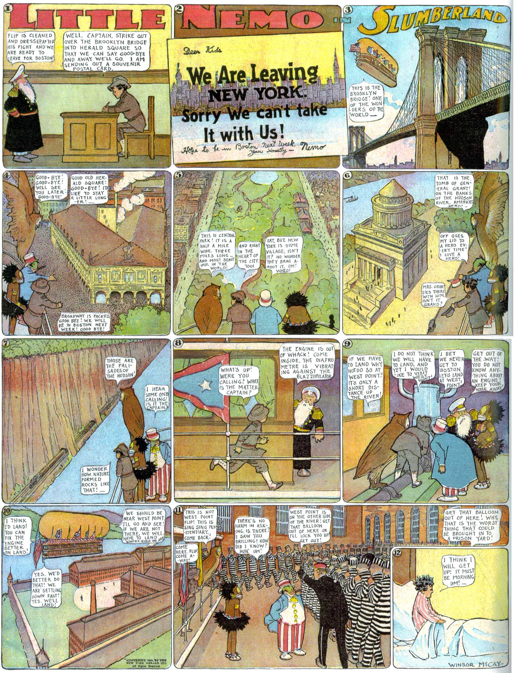 Little Nemo in Slumberland (1905–1914), page 271. Little Nemo in Slumberland by Winsor McCay. Public domain in the United States. https://archive.org/details/LittleNemo1905-14FromWinsorMccayAsCbz