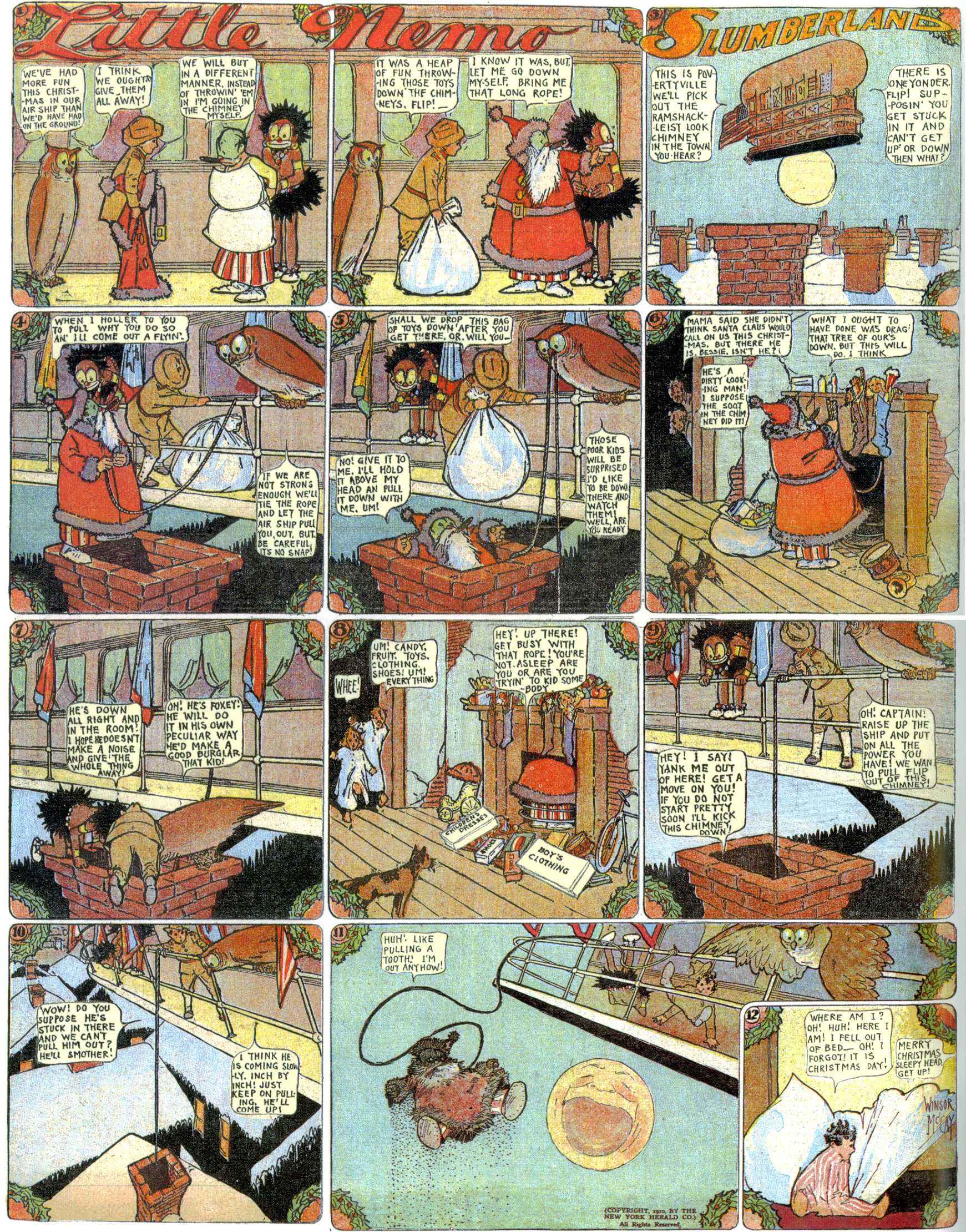Little Nemo in Slumberland (1905–1914), page 273. Little Nemo in Slumberland by Winsor McCay. Public domain in the United States. https://archive.org/details/LittleNemo1905-14FromWinsorMccayAsCbz