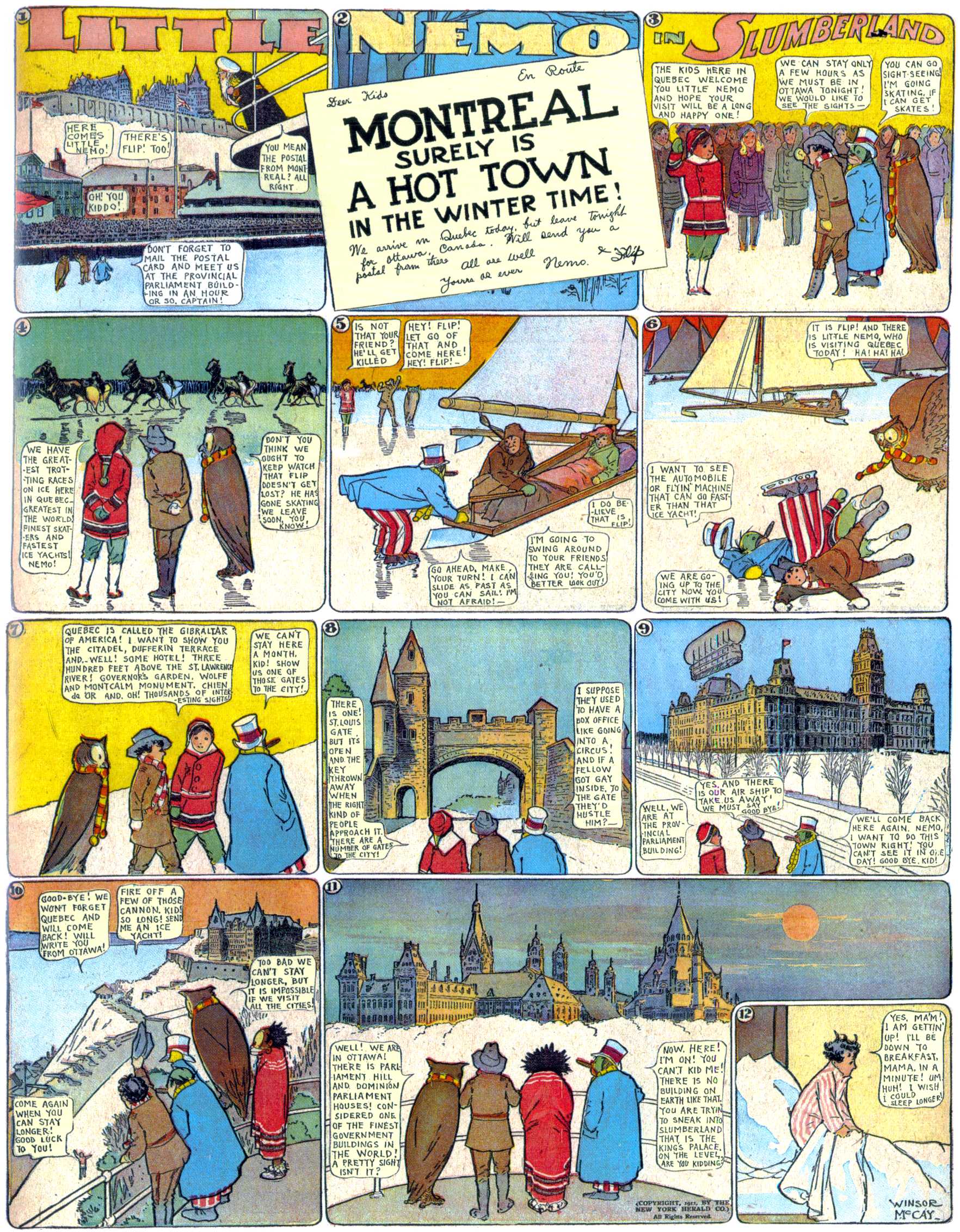 Little Nemo in Slumberland (1905–1914), page 278. Little Nemo in Slumberland by Winsor McCay. Public domain in the United States. https://archive.org/details/LittleNemo1905-14FromWinsorMccayAsCbz