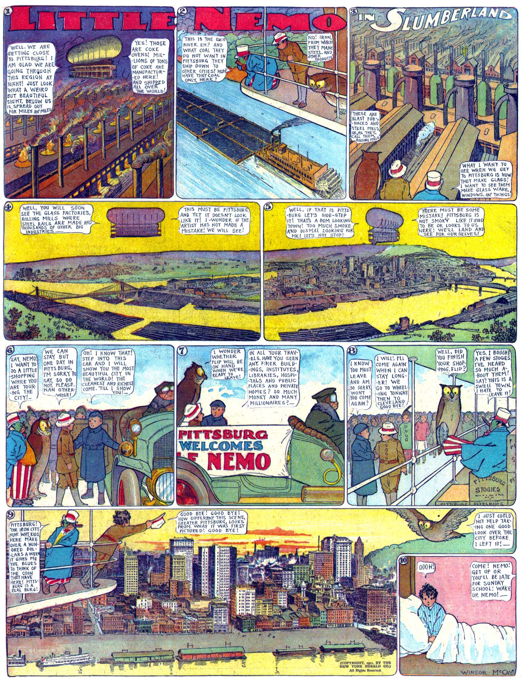 Little Nemo in Slumberland (1905–1914), page 282. Little Nemo in Slumberland by Winsor McCay. Public domain in the United States. https://archive.org/details/LittleNemo1905-14FromWinsorMccayAsCbz