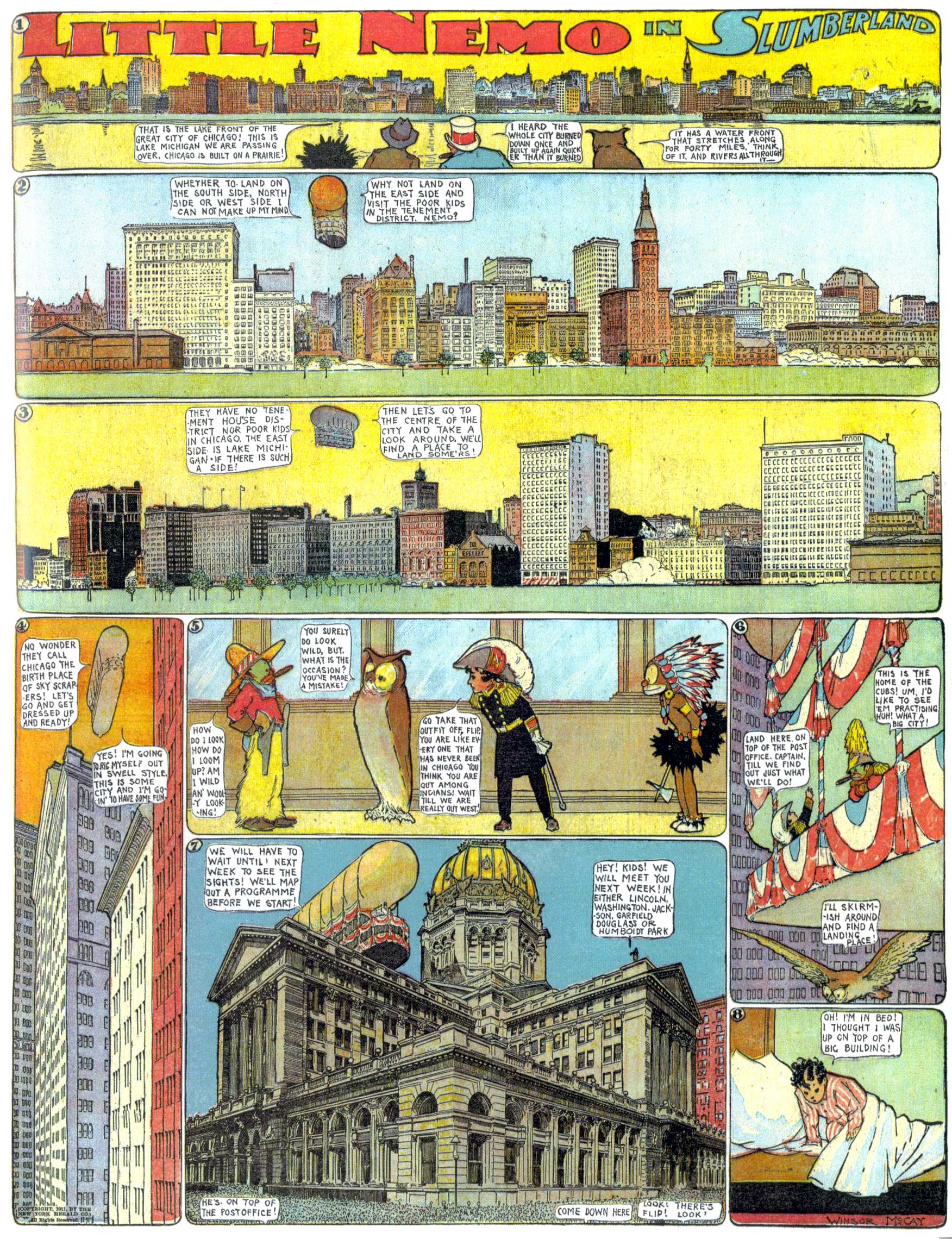 Little Nemo in Slumberland (1905–1914), page 288. Little Nemo in Slumberland by Winsor McCay. Public domain in the United States. https://archive.org/details/LittleNemo1905-14FromWinsorMccayAsCbz