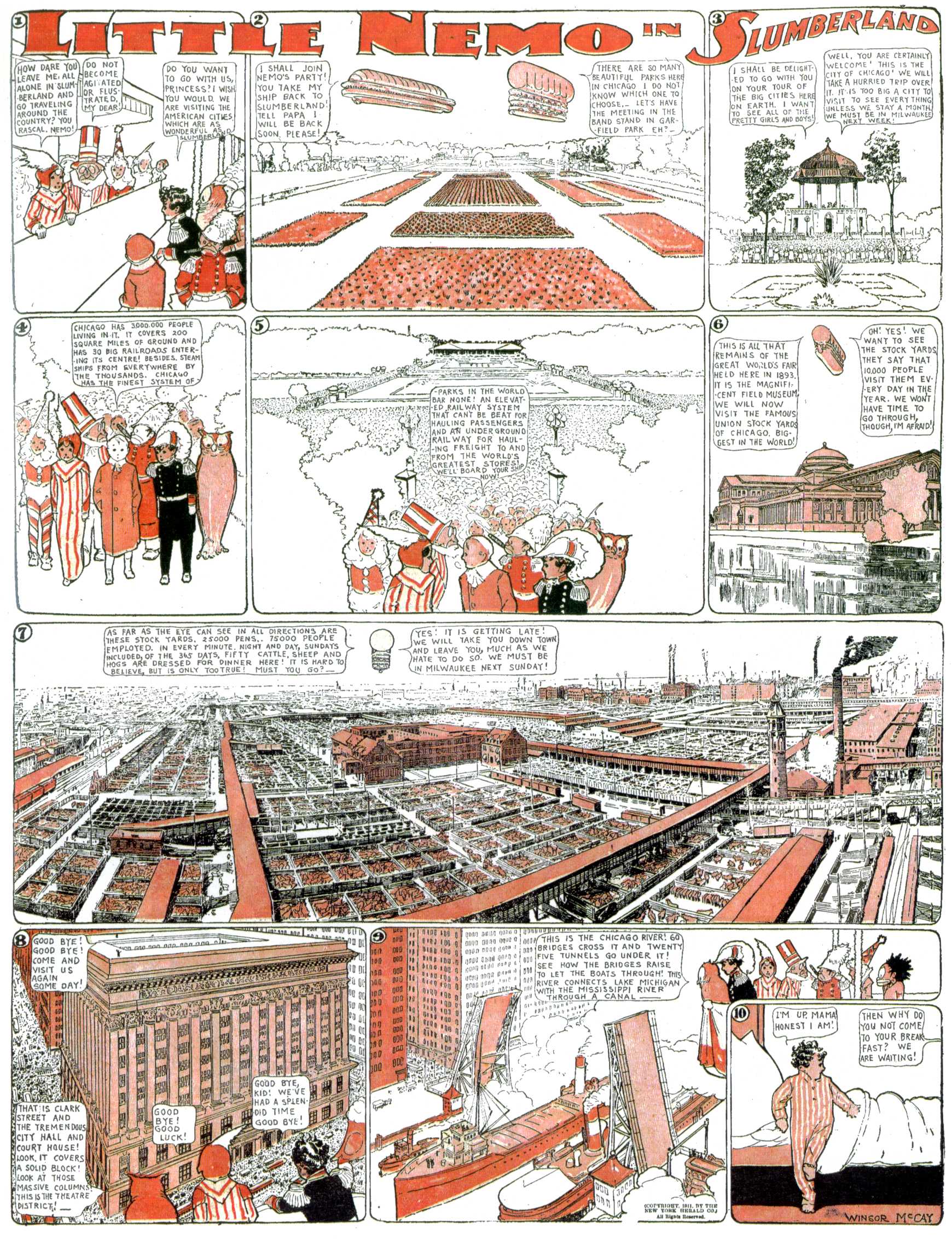 Little Nemo in Slumberland (1905–1914), page 290. Little Nemo in Slumberland by Winsor McCay. Public domain in the United States. https://archive.org/details/LittleNemo1905-14FromWinsorMccayAsCbz